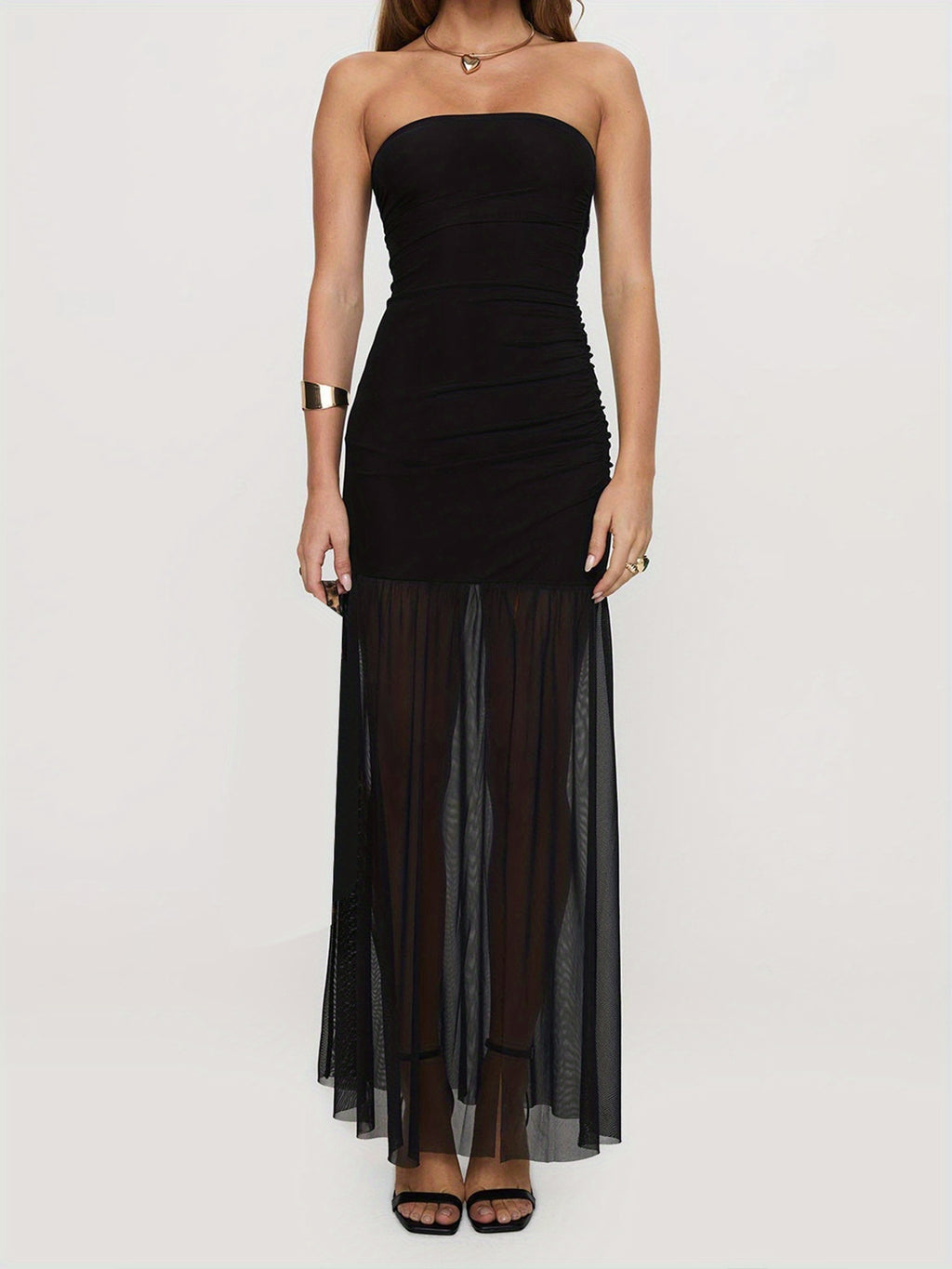 Elegant Off-Shoulder Minimalist Evening Dress