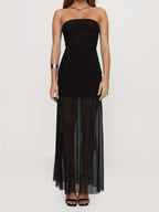 Elegant Off-Shoulder Minimalist Evening Dress