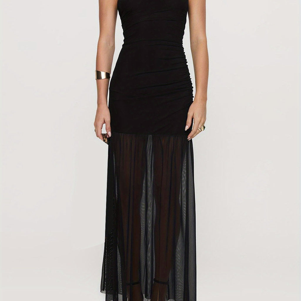 Elegant Off-Shoulder Minimalist Evening Dress