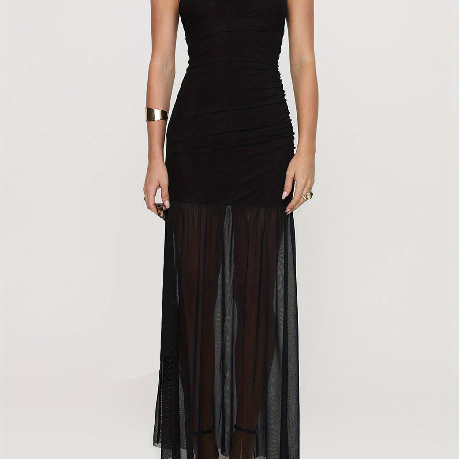 Elegant Off-Shoulder Minimalist Evening Dress