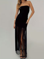 Elegant Off-Shoulder Minimalist Evening Dress
