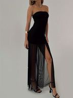 Elegant Off-Shoulder Minimalist Evening Dress