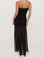 Elegant Off-Shoulder Minimalist Evening Dress