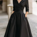 Elegant Belted Office Dress for Women - Minimalist Chic