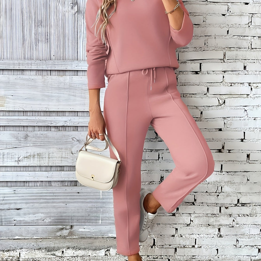 Chic Minimalist Women's Casual Set