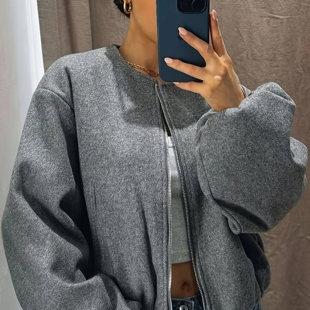 Chic Minimalist Women's Jacket - Effortless Elegance