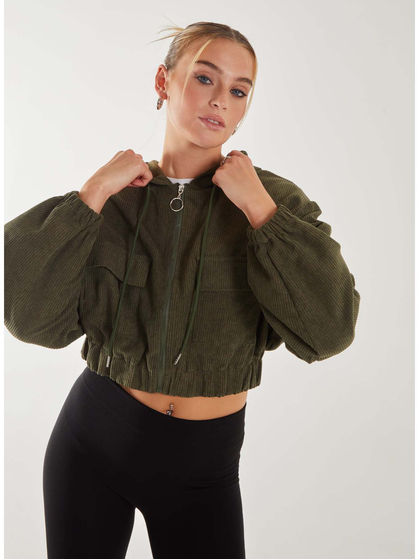 Casaco com fecho de correr