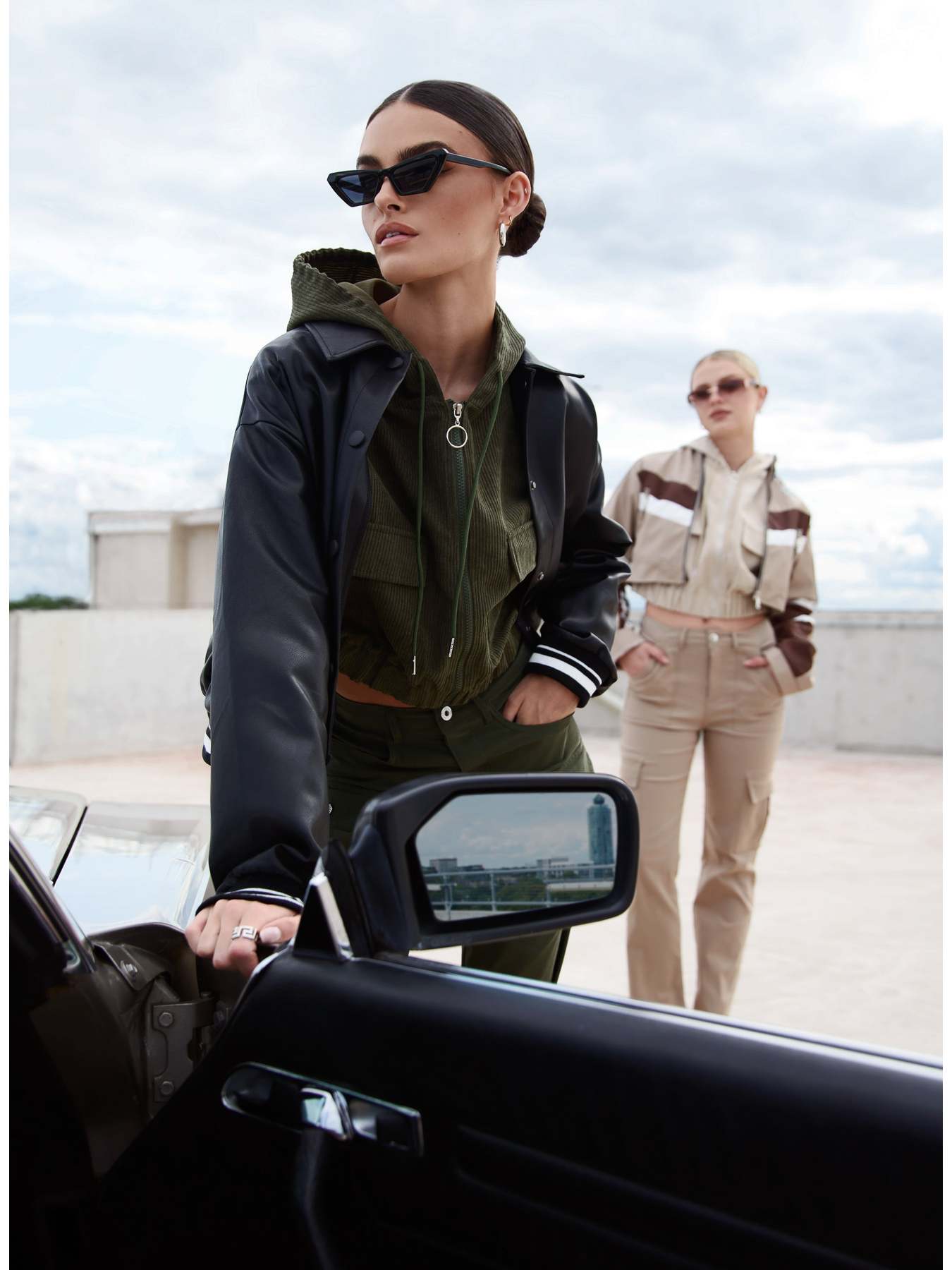 Casaco com fecho de correr